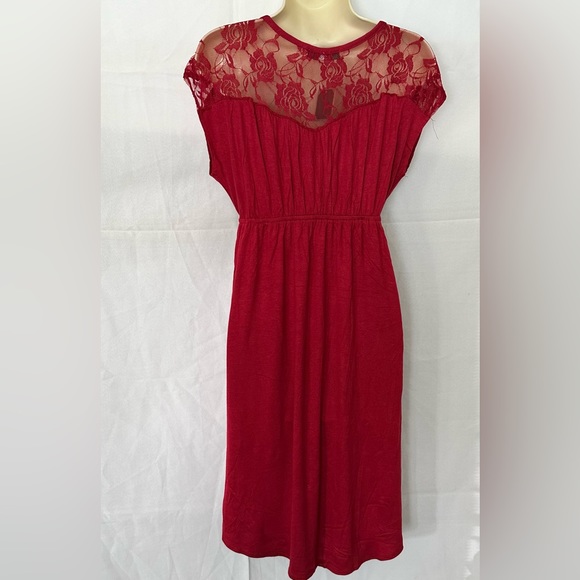 Pinc | Stretch Red Sleeveless Dress Size M - Picture 2 of 4